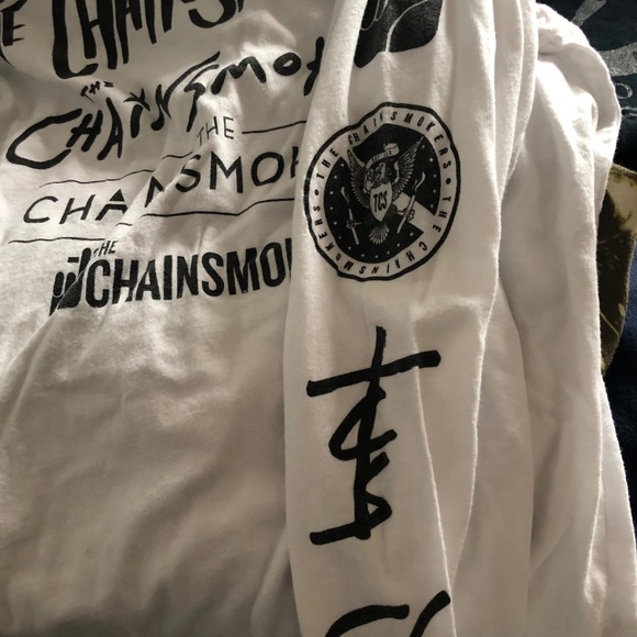 Chainsmokers Unixes Long Sleeve Tee - 2012 -White - M - Picture 3 of 4